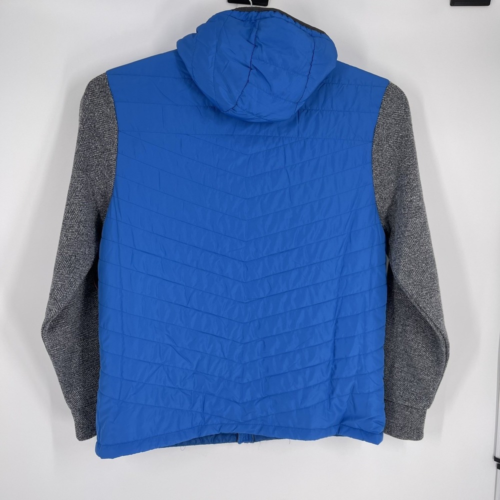 Men's Colosseum Charcoal/Blue UCLA Bruins Putter Herringbone Full-Zip Jacket - Picture 6 of 6
